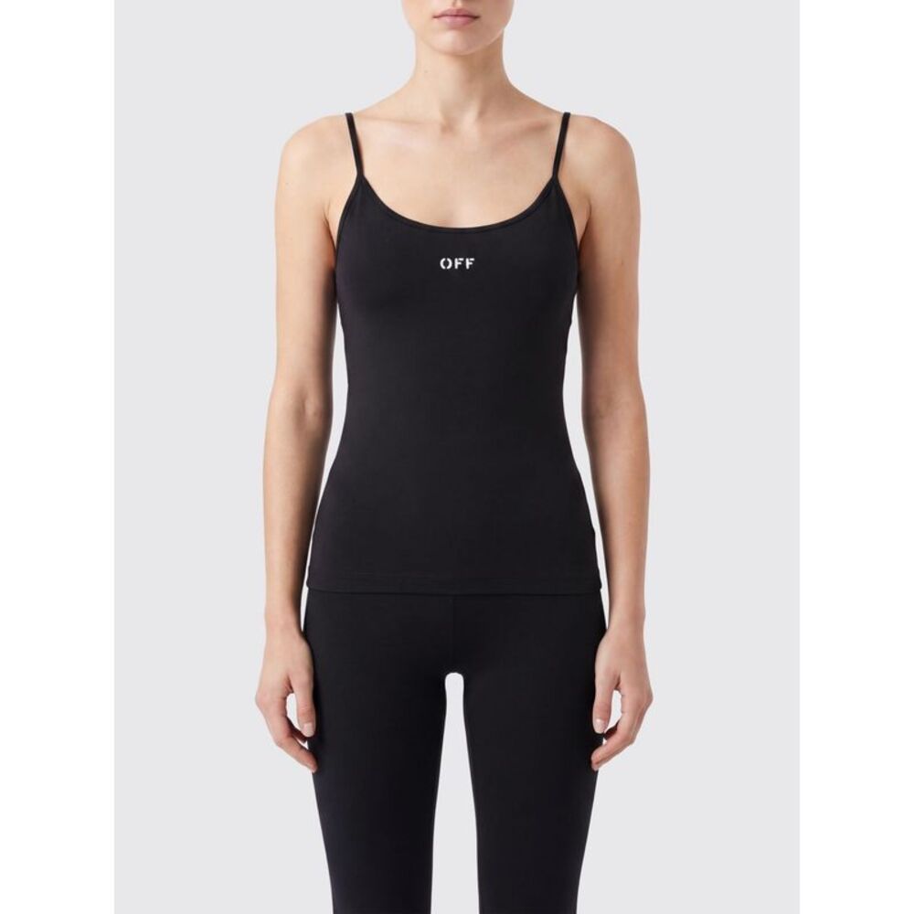 Off-White Women Slim Fit Sports Top Off-White In Nylon With Contrast Logo